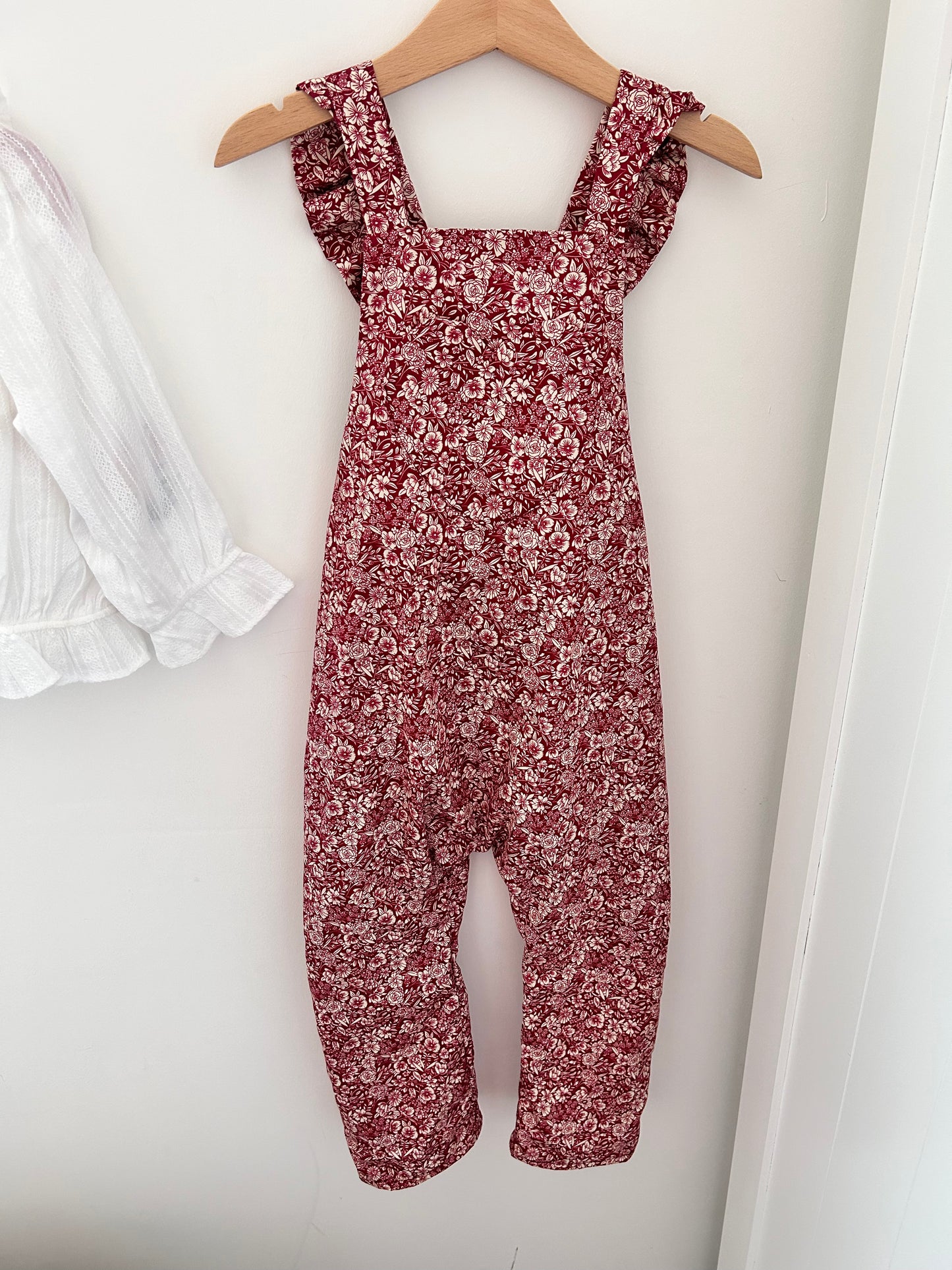 Polly Dungarees - Ruby Floral